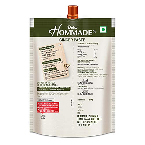 Dabur Hommade Ginger Paste - 200 gms