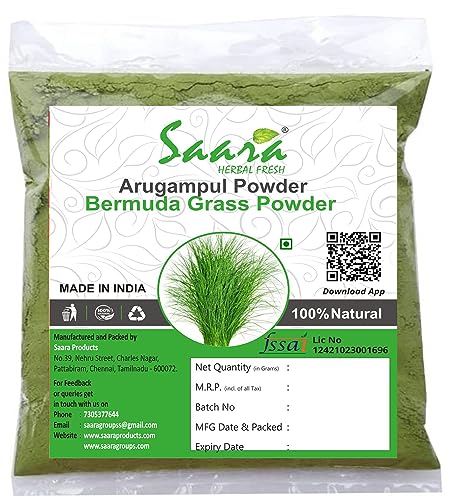 ARUGAMPUL POWDER (BERMUDA GRASS) POWDER – 100 GRAMS