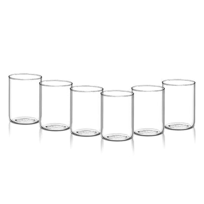 Borosil Vision Glasses Set | 6 Piece | 295 Ml
