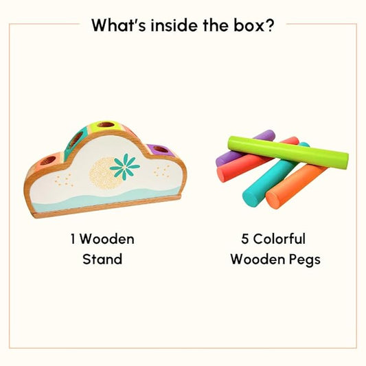 Curious Cub Montessori Pop-Up Toy | Educational Learning Toys for Early Development for Toddlers | Fine Motor Skills & Color Matching Puzzle