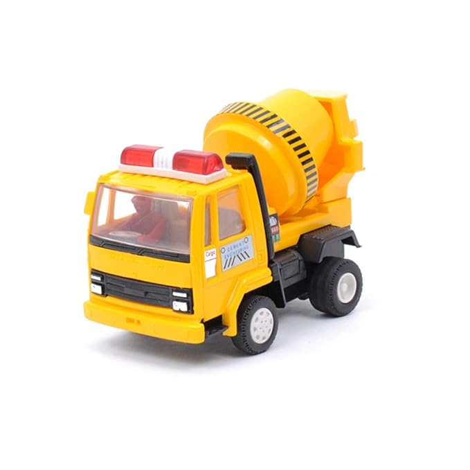 Centy Toys Plastic Pull Back Concrete Mixer For Kids Yellow Colour