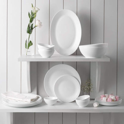 Borosil Larah Opalware Orbit Dinner Set 19 Pcs