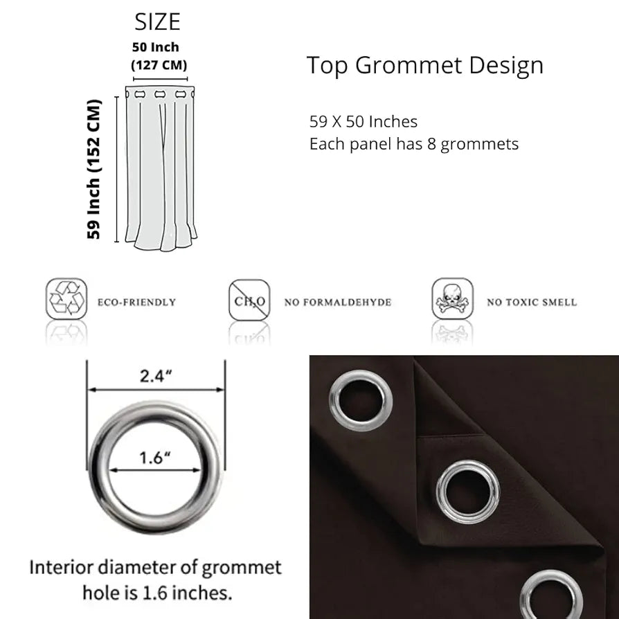 Divine Casa 5 Feet Zig Zag Design Window Curtain Lightweight Colour Maroon Polyester Panel with Metal Grommet Single Piece (Pack of 1)