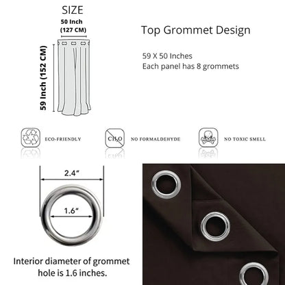 Divine Casa 5 Feet Zig Zag Design Window Curtain Lightweight Colour Maroon Polyester Panel with Metal Grommet Single Piece (Pack of 1)