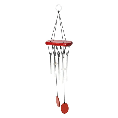 sculpmart Wood Wind Chimes Red 8-Pipe