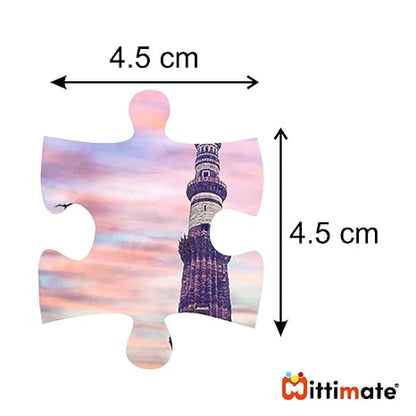 Mittimate Qutub Minar Jigsaw Puzzle Game for Kids Age 4 to 6 Old 36 Pieces Puzzle Toy
