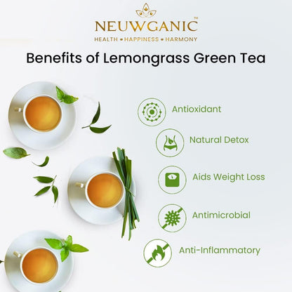 Neuwganic Tea Lemongrass Green Tea - 100 Grams