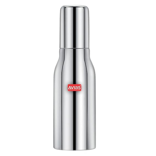 Avias Ezee Stainless Steel 1 Litres Easy Flow Stainless Steel Oil Dispenser Bottle with Cap