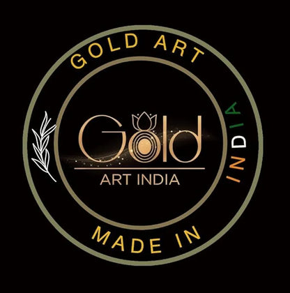 Gold Art India Ram Mandir Ayodhya Gold Plated Matte 24 Karat - Minature Small