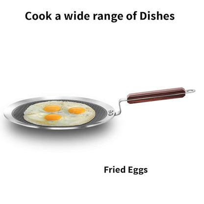 Hawkins 26 cm Paratha Tava Triply Stainless Steel Shielded Nonstick Tawa