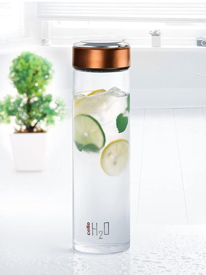 Cello H2o Borosilicate Glass Water Bottle | 1000ml