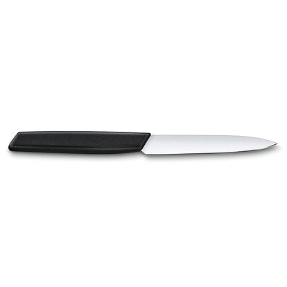Victorinox Swiss Modern Stainless Steel Pairing Knife for Vegetable & Fruit Cutting 10 cm Black 6.9003.10