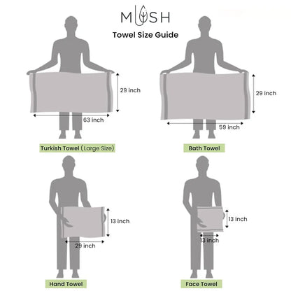 Mush Rayon Derived From Bamboo Large Bath Towel Ultra Soft Absorbent Light Weight
