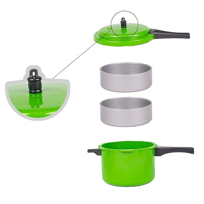 Ratna's Toy Cooker Miniature Household Kitchen Appliances Pretend Play Toy for Kids | Green