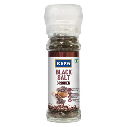 Keya Black Salt Grinder 100g