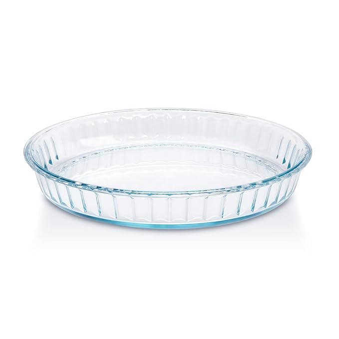 Borosil Glass - Fluted Dish | Set of 1 | Transparent | 1.2 Liters