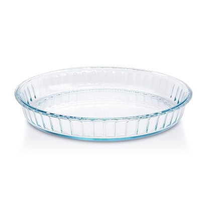 Borosil Glass - Fluted Dish | Set of 1 | Transparent | 1.2 Liters