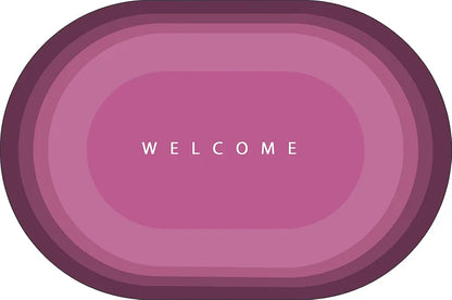 Status Contract Pink Welcome Water Absorbing Mat Colour Pink