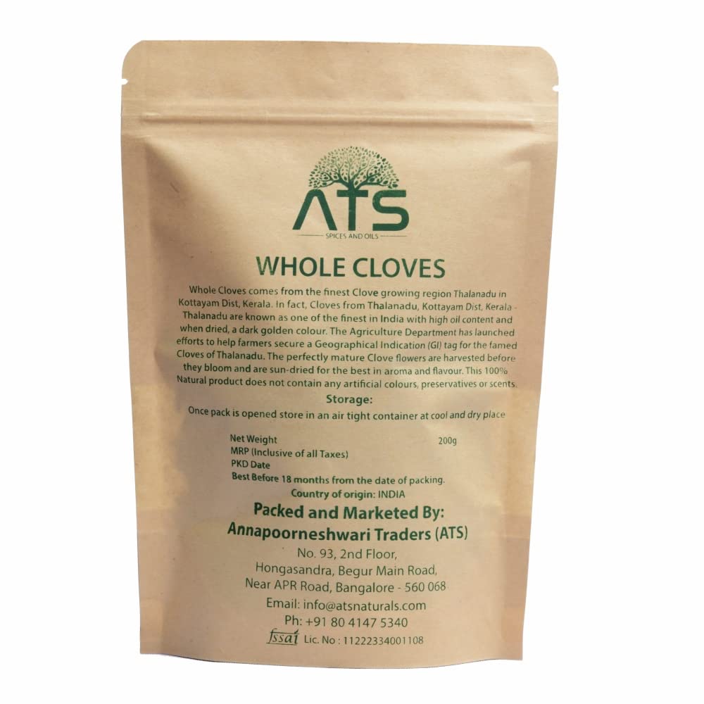 ATS Natural Premium Whole Cloves - 200 gms