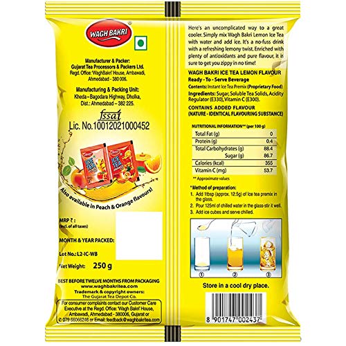 Wagh Bakri Lemon Ice Tea - 250 gms (Pack of 2)