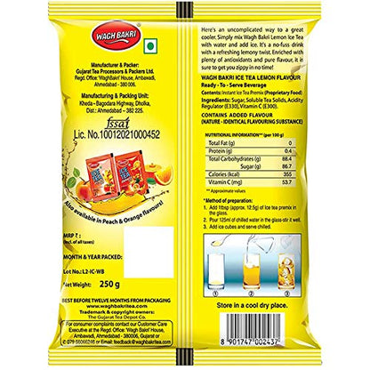 Wagh Bakri Lemon Ice Tea - 250 gms (Pack of 2)