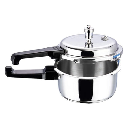 Vinod Platinum Triply Stainless Steel Outer Lid Pressure Cooker 5 Litres