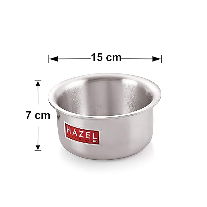 Hazel Aluminium Tope 875 ml Patila Food-Grade Aluminium Kitchen Utensils for Traditional Indian Cooking