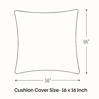 Haus & kinder Decorative Embroidered Cushion Cover  | Colour Lone Flower