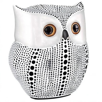 Xtore Modern Classy Lucky Owl Resin Art Figure Showpiece