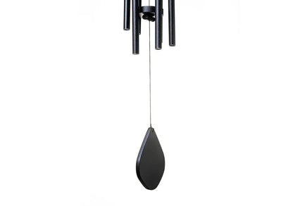 Tej Gifts Feng Shui Metal Wind Chime with 6 Black Pipes