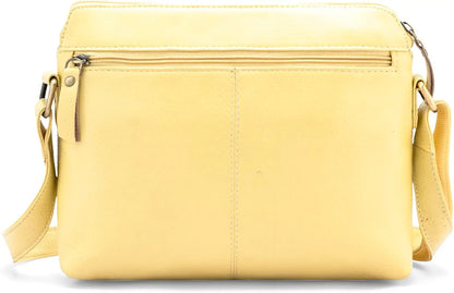 Goatter Genuine Leather 9" Inch Sling Cross-Body Bag For Women's