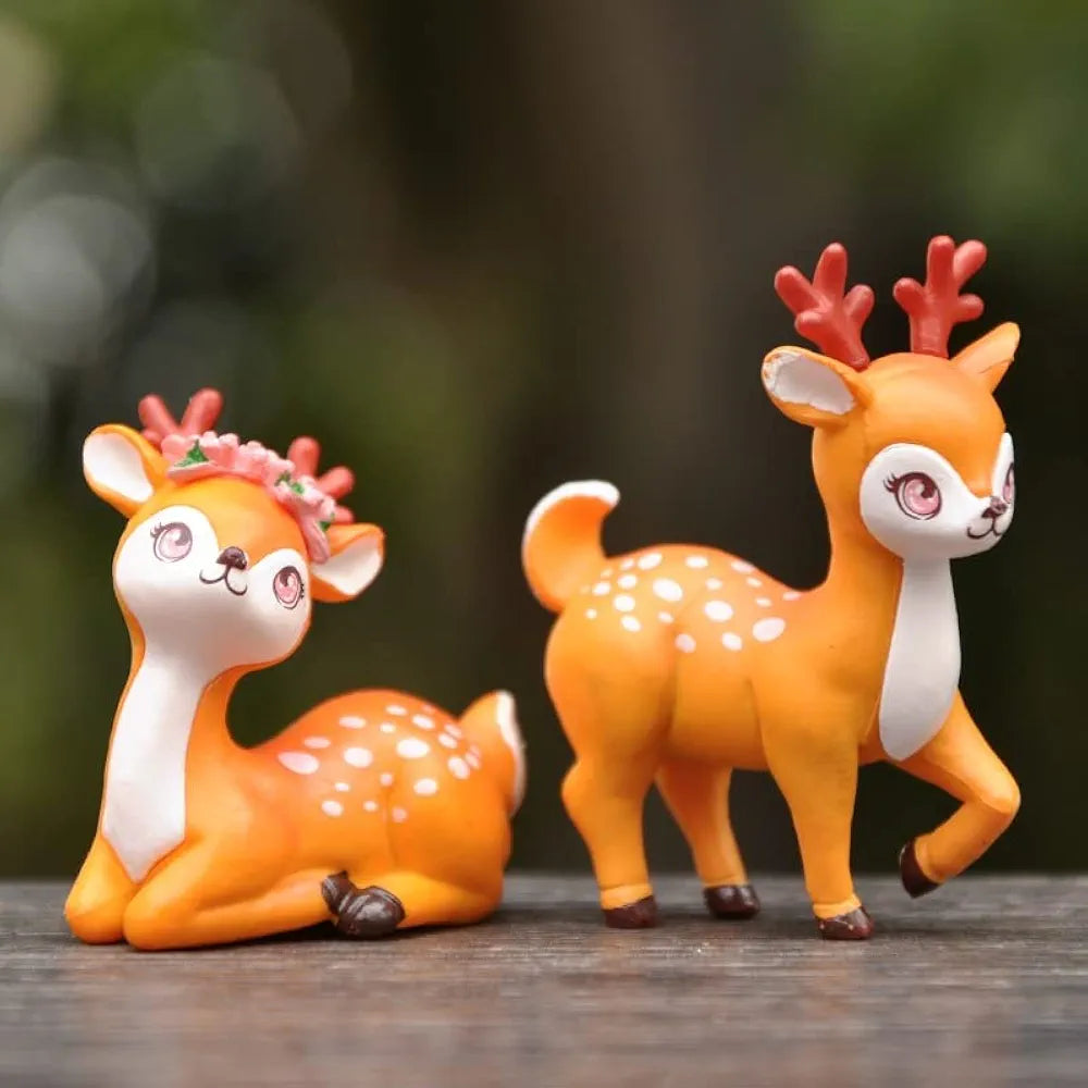Satyam Kraft Resin 1 Set Deer Miniature Figurines