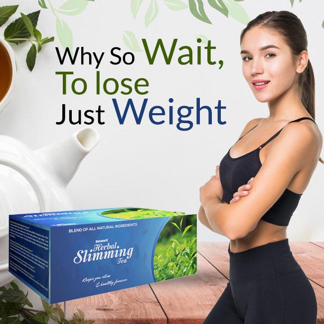 Deemark Herbal Slimming Tea  Herbal Tea to Reduce Extra Fat and Weight Management - 20 pouches