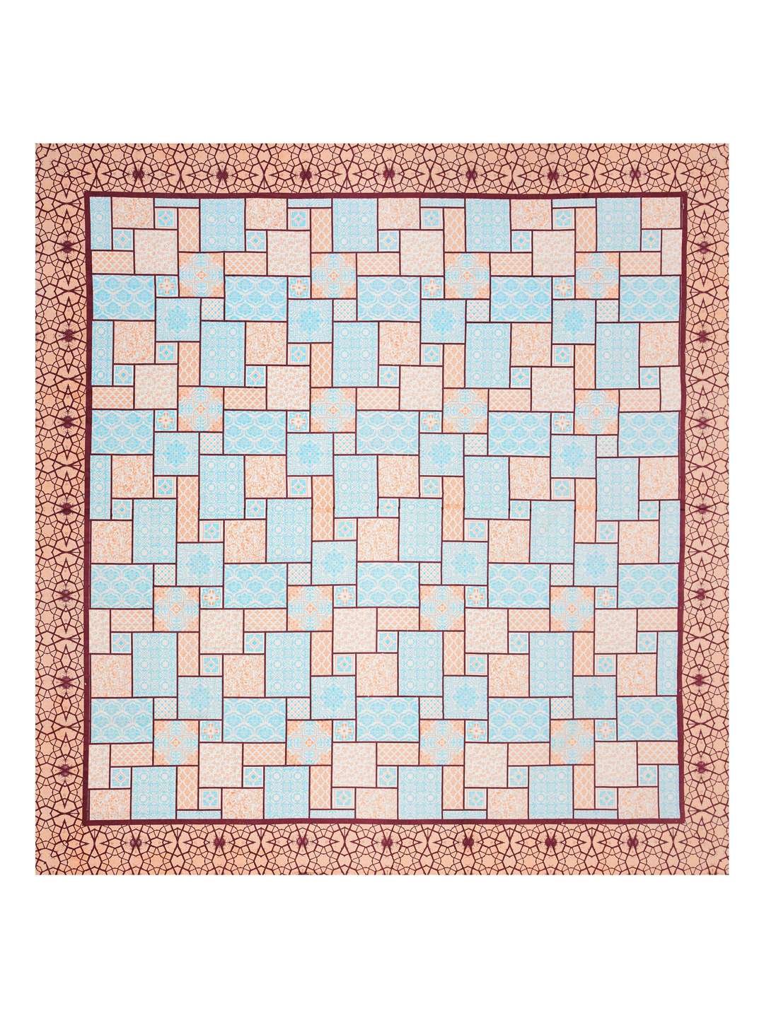 100% Pure Cotton Traditional Printed Bedsheet for Double Bed King Size Bedsheet with 2 Pillow Covers