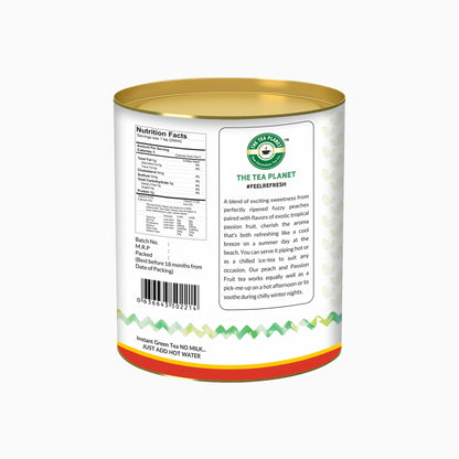 Peach & Passion Fruit Flavored Instant Green Tea