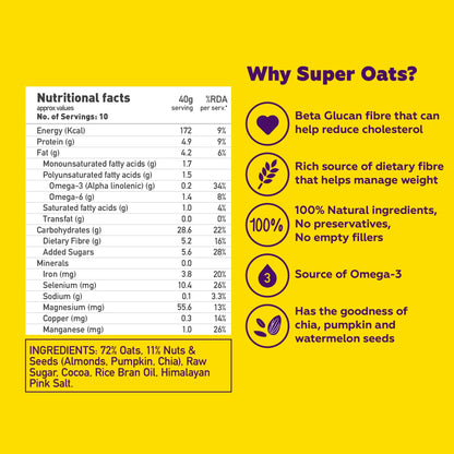Dark Chocolate Oats 400g