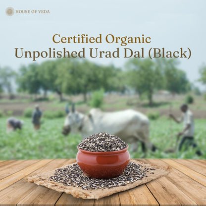 Organic Urad Dal Black Whole 500g