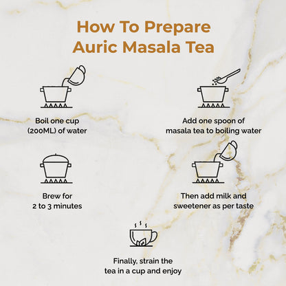 Auric Masala Tea Kadak Masala Chai Powder with Moringa