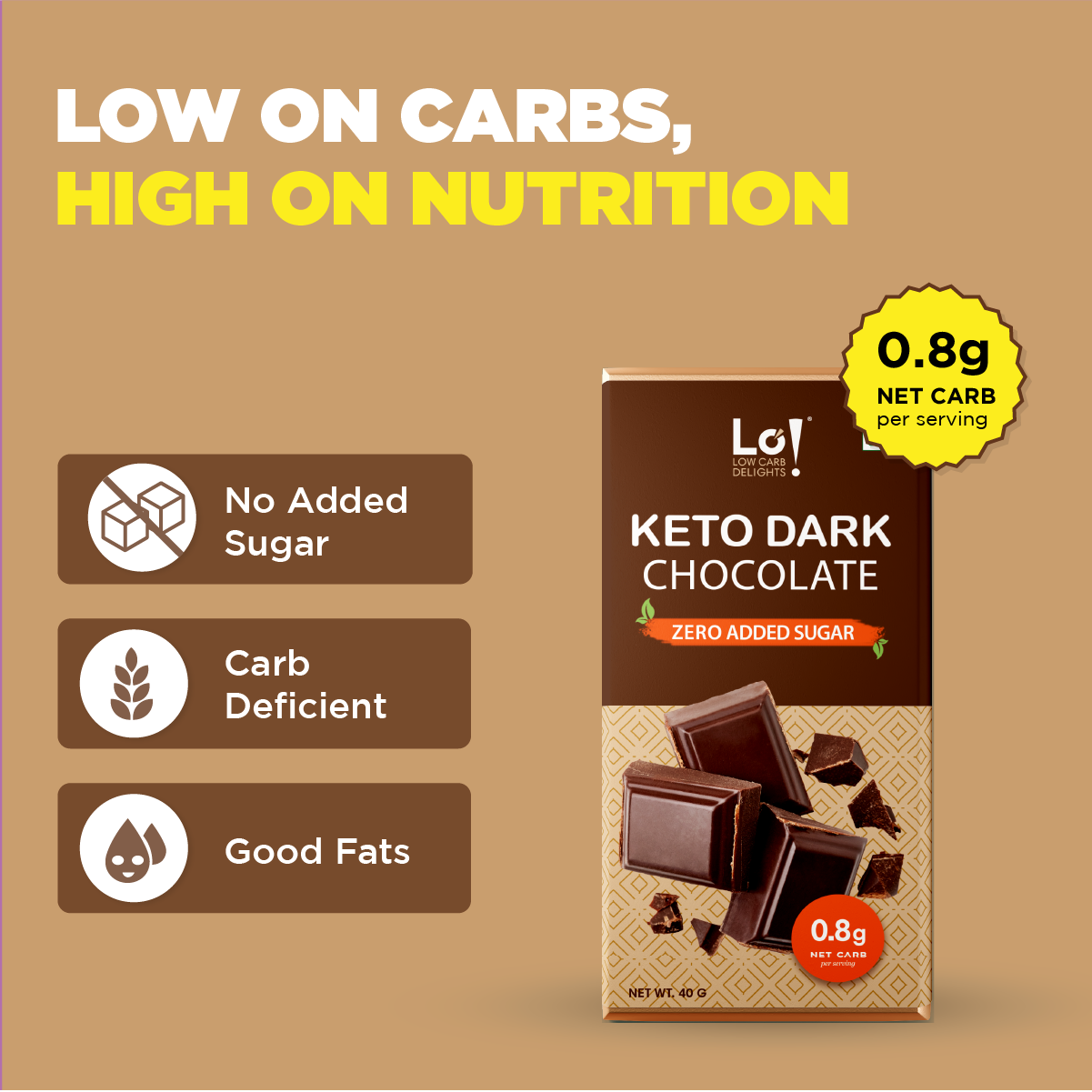 Keto Dark Chocolate Bar