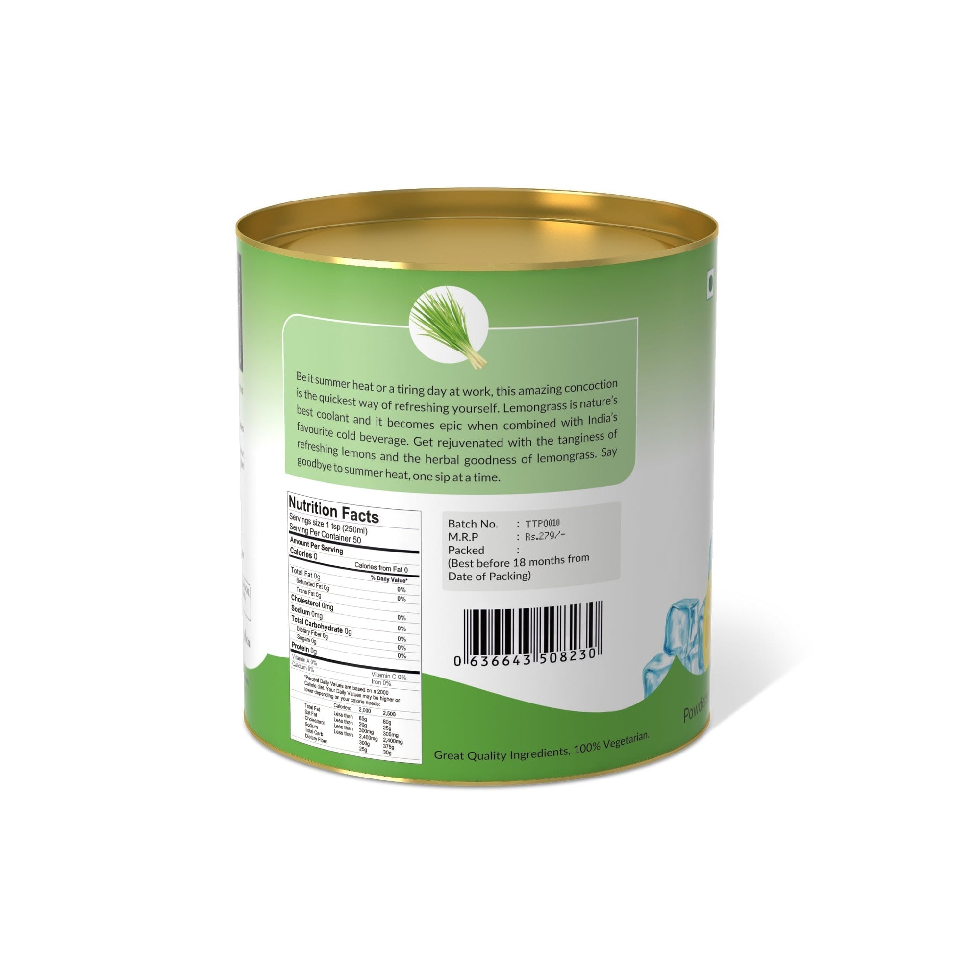 Lemongrass Lemonade Premix - 250 gms