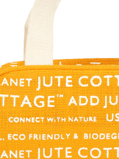 Jute Cottage Tape Hanb-035dle Lunch Zipper (Jute Cottage Printed)