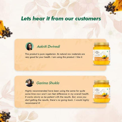 Pure Himalayan Mountain Turmeric (Curcumin) with Black Pepper (Peperine) Powder
