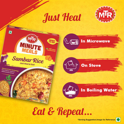 MTR Ready to Eat Sambar Rice 300 g