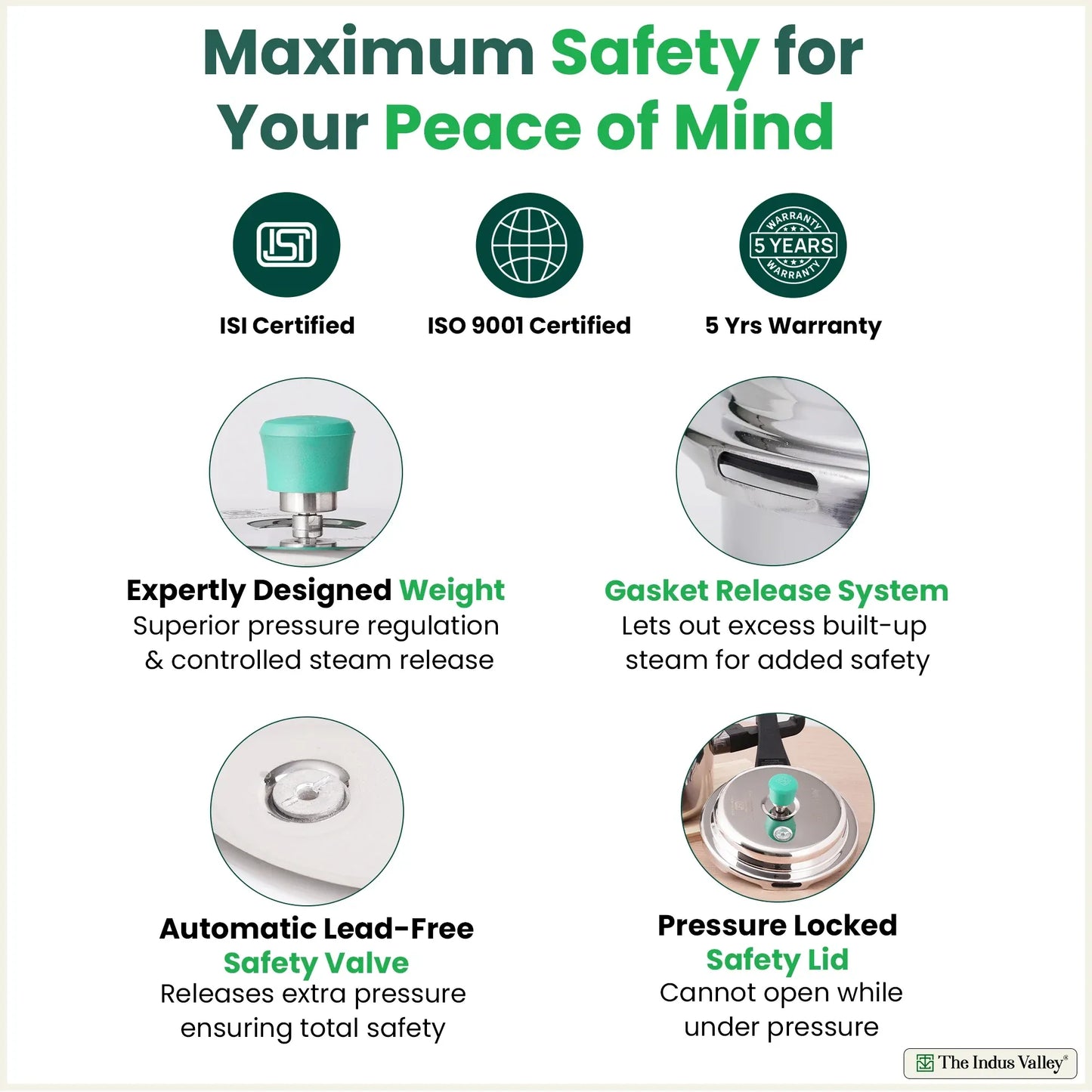The Indus Valley Stainless Steel Pressure Cooker