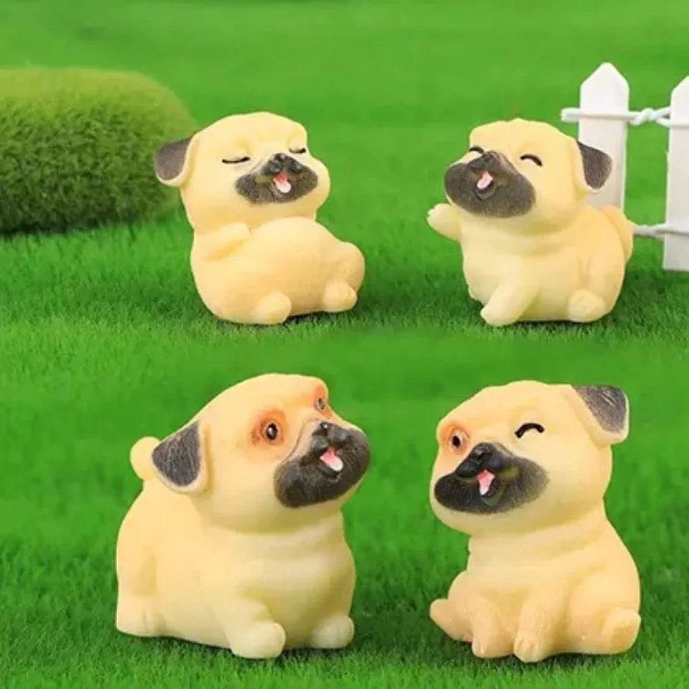 Satyam Kraft Resin 1 Set  Dog Miniature Figurines Decorative Showpiece
