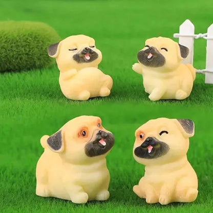 Satyam Kraft Resin 1 Set  Dog Miniature Figurines Decorative Showpiece