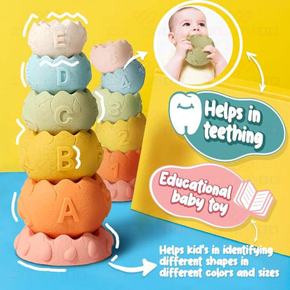Wembley Stacking Toys for Kids Baby Bath Toys Colorful Toddler