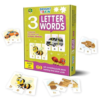 The Book Tree Capital and Small Letter Alphabet Puzzle - 78 Piece Jigsaw Puzzle for Preschoolers