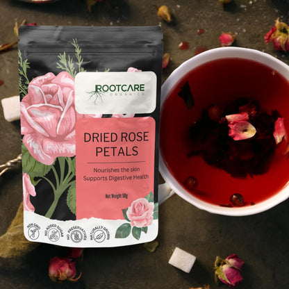 Rootcare Organics Sun Dried Rose Petals - 50 gms