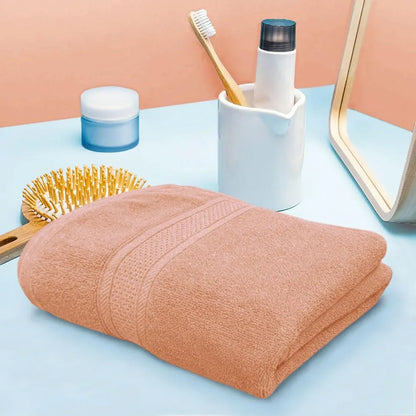 Luxe Home Cotton Bath Towel 450 GSM Quick Dry Large Size Bathroom Towels Colour Rust